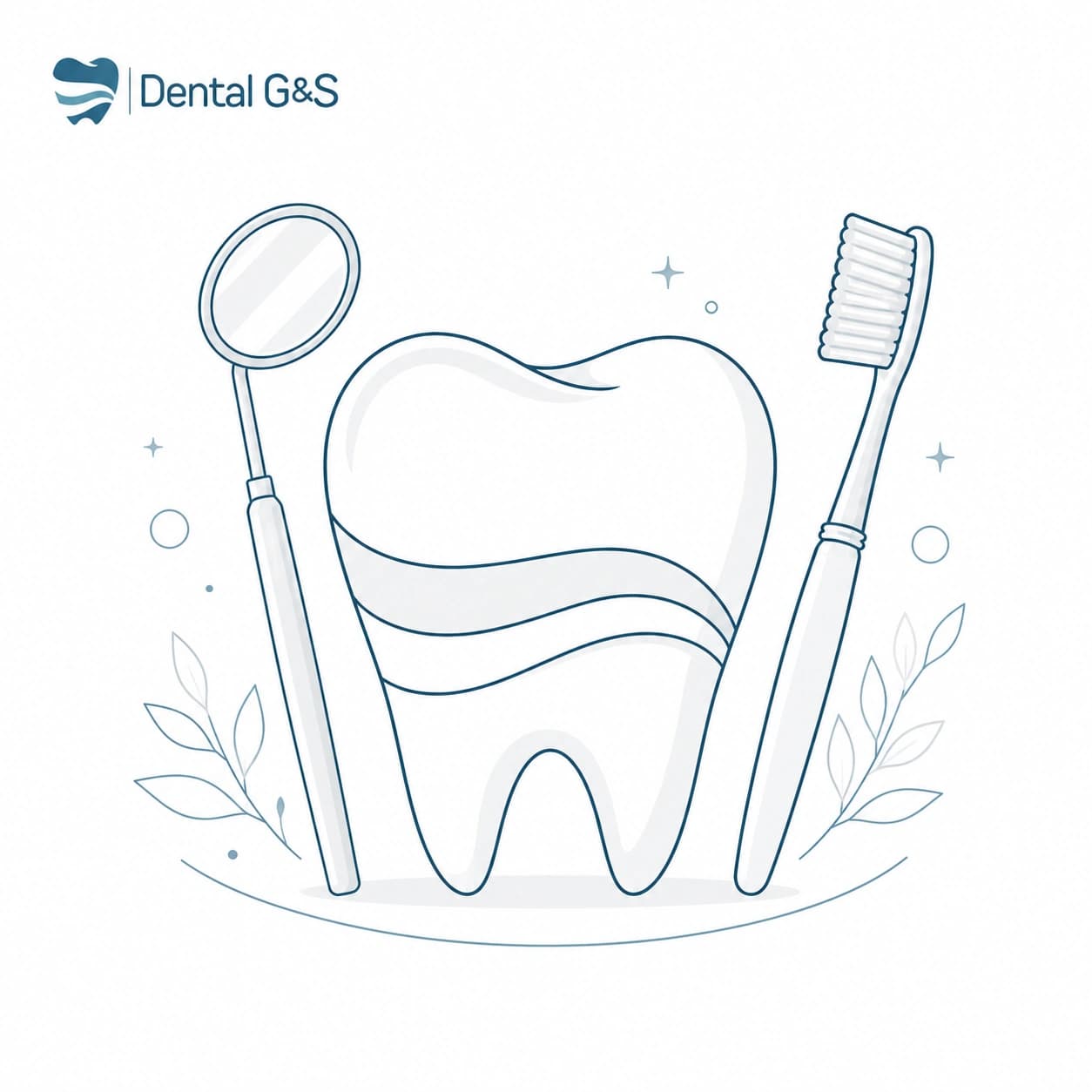 Evaluación dental general con instrumental clínico