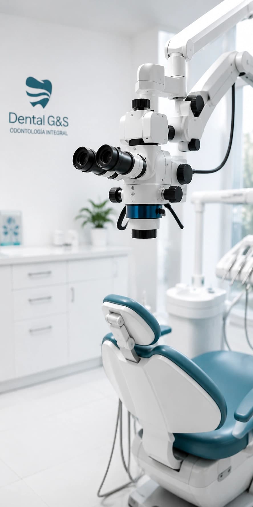 Especialista realizando endodoncia en una pieza dental
