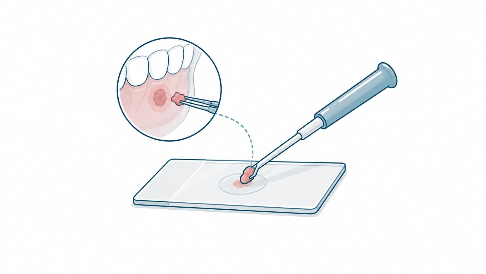 Biopsia oral para confirmar diagnóstico